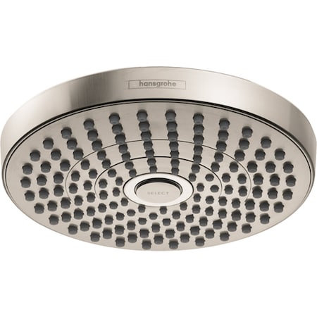 Croma Select S Showerhead 180 2-Jet, 1.5 Gpm In Brushed Nickel